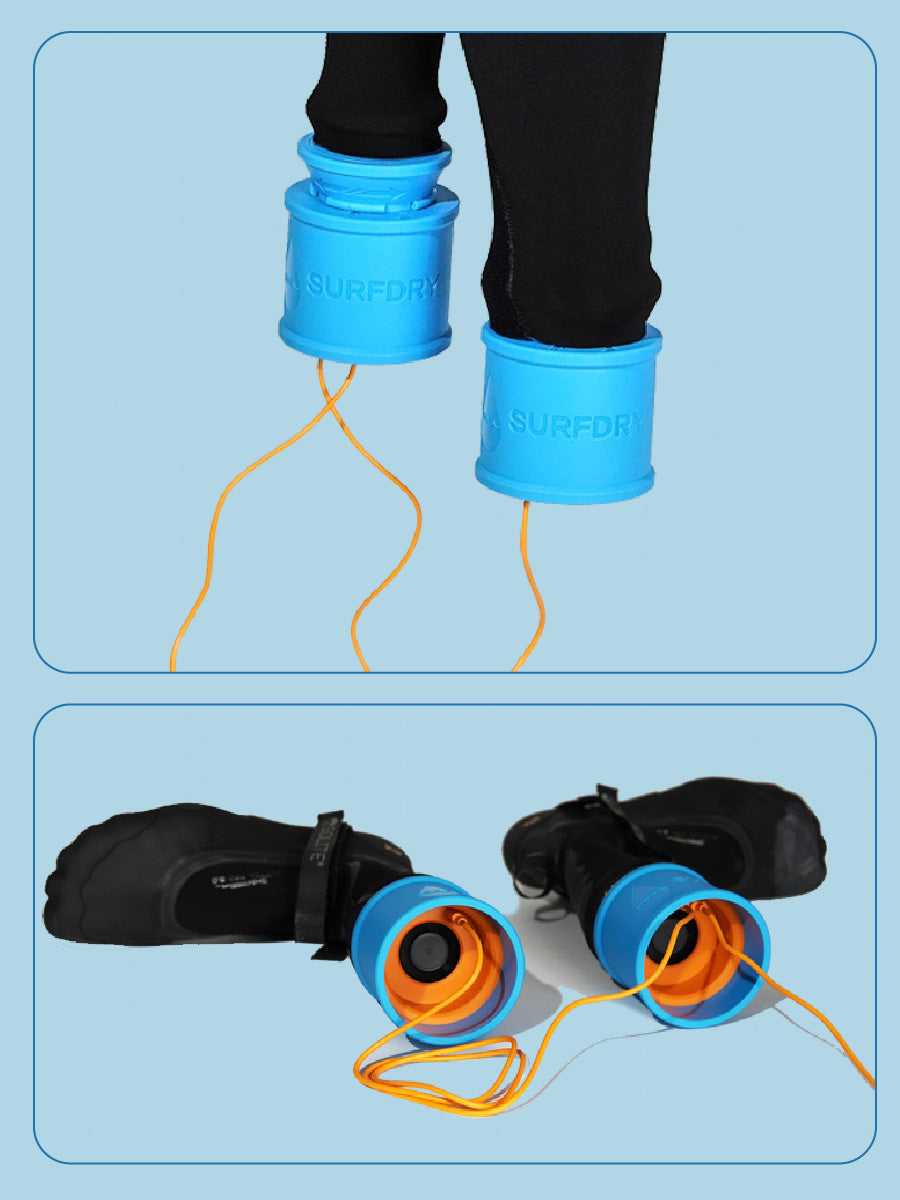 Booties and Wetsuit with SURFDRY units